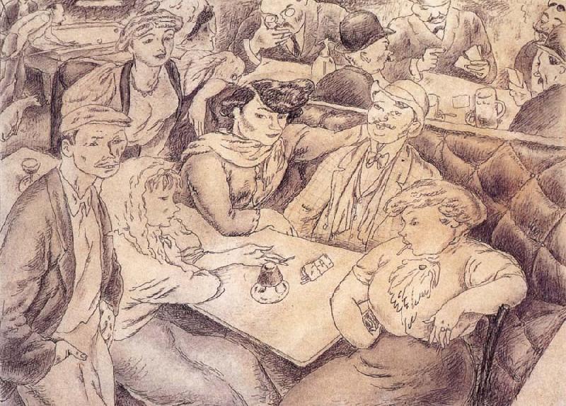 Happiness in the cafe, Jules Pascin